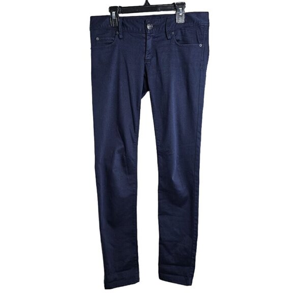 LILLY PULITZER Worth Skinny Jeans Pants NAVY BLUE size 0 XS Leggings Preppy Chic - Picture 2 of 9